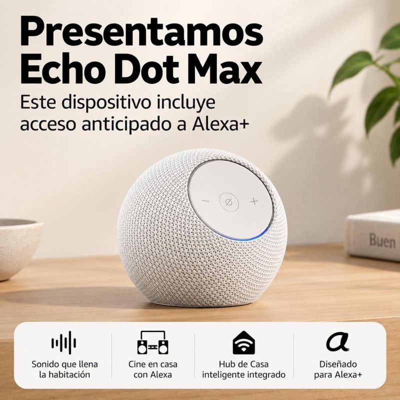 Bocina Inteligente Amazon Echo Dot Max Alexa White