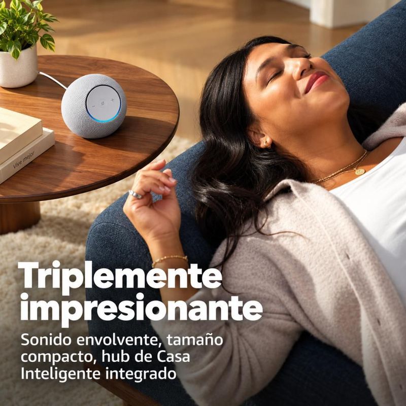 Bocina Inteligente Amazon Echo Dot Max Alexa White