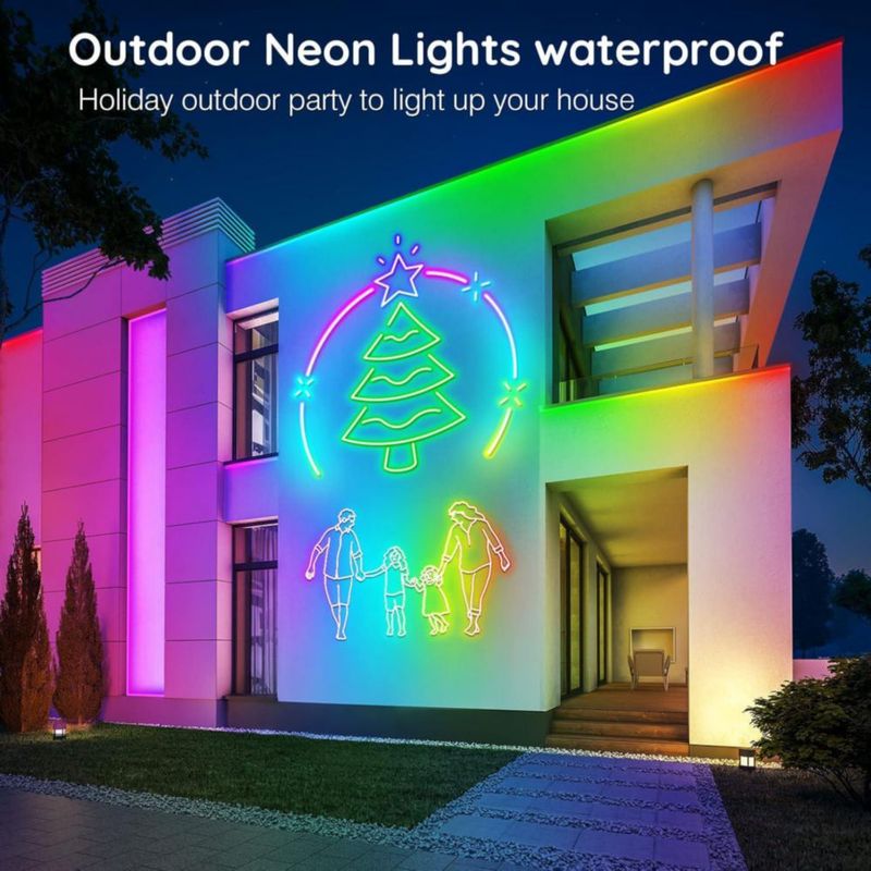 Luces de Cuerda LED RGB SINLEY 30 m con Control por App y Control Remoto