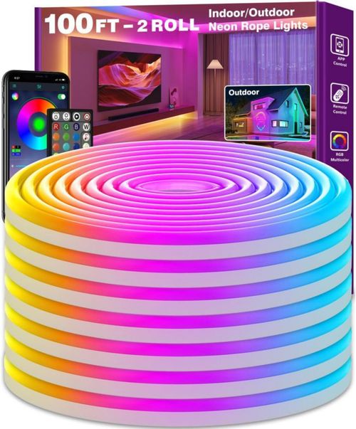 Luces de Cuerda LED RGB SINLEY 30 m con Control por App y Control Remoto