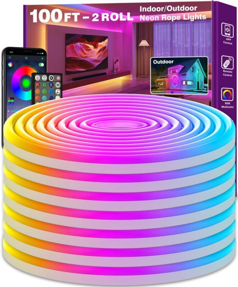 Luces de Cuerda LED RGB SINLEY 30 m con Control por App y Control Remoto