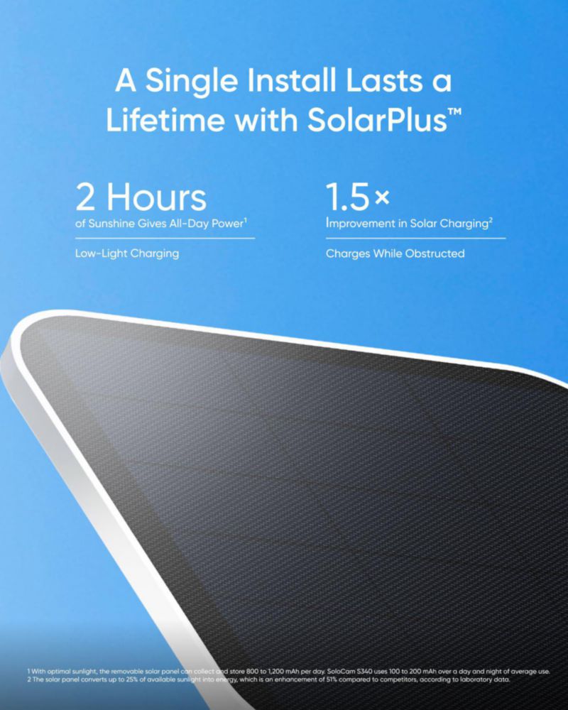Kit de cámaras de seguridad eufy SoloCam S340 de 4 unidades inalámbricas y con energía solar