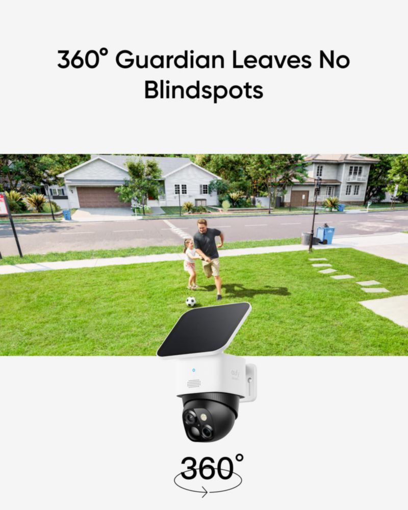 Kit de cámaras de seguridad eufy SoloCam S340 de 4 unidades inalámbricas y con energía solar