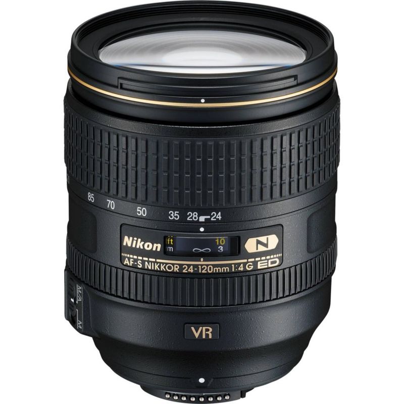 Objetivo Zoom Nikon AF‑S FX NIKKOR 24‑120 mm f/4G ED para DSLR