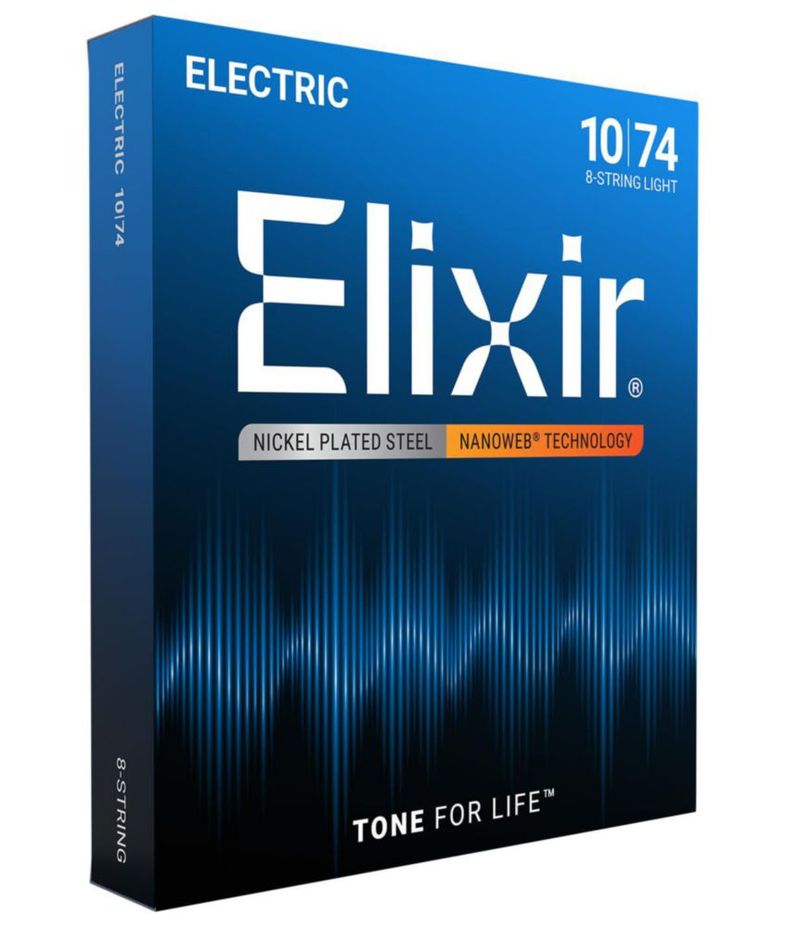 Cuerdas Elixir 8 Cuerdas 10-74 NANOWEB