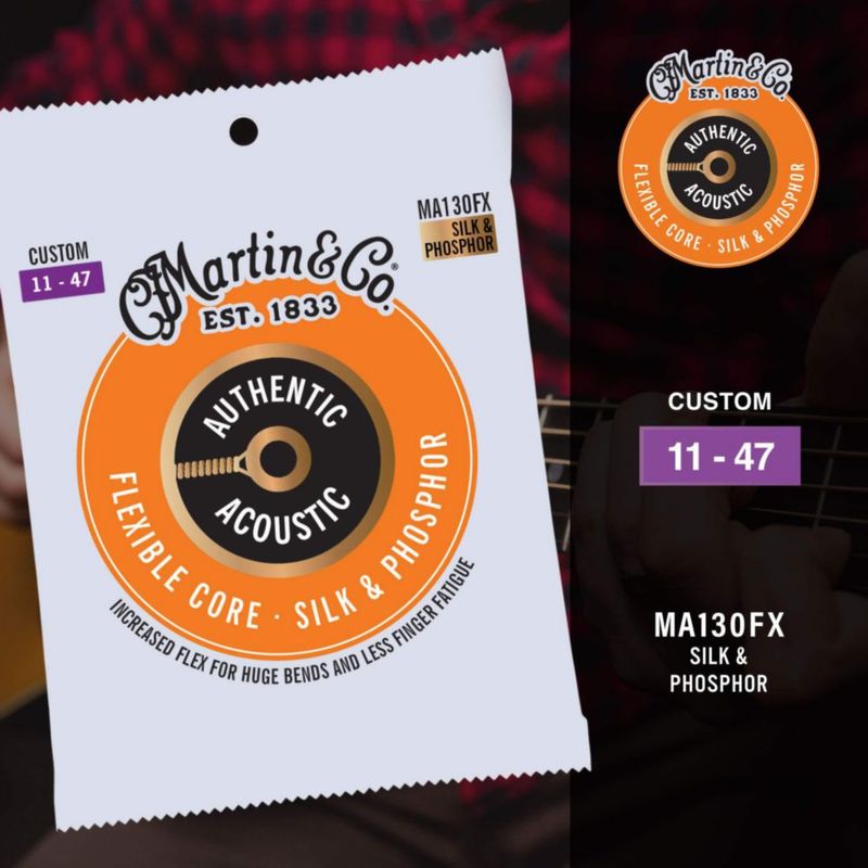Cuerdas de guitarra MARTIN MA130FX 92/8 de bronce fosforado