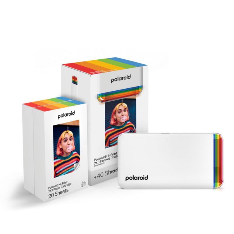 Impresora Polaroid Hi-Print 2.ª generación Bluetooth 2x3 + 40 fotos