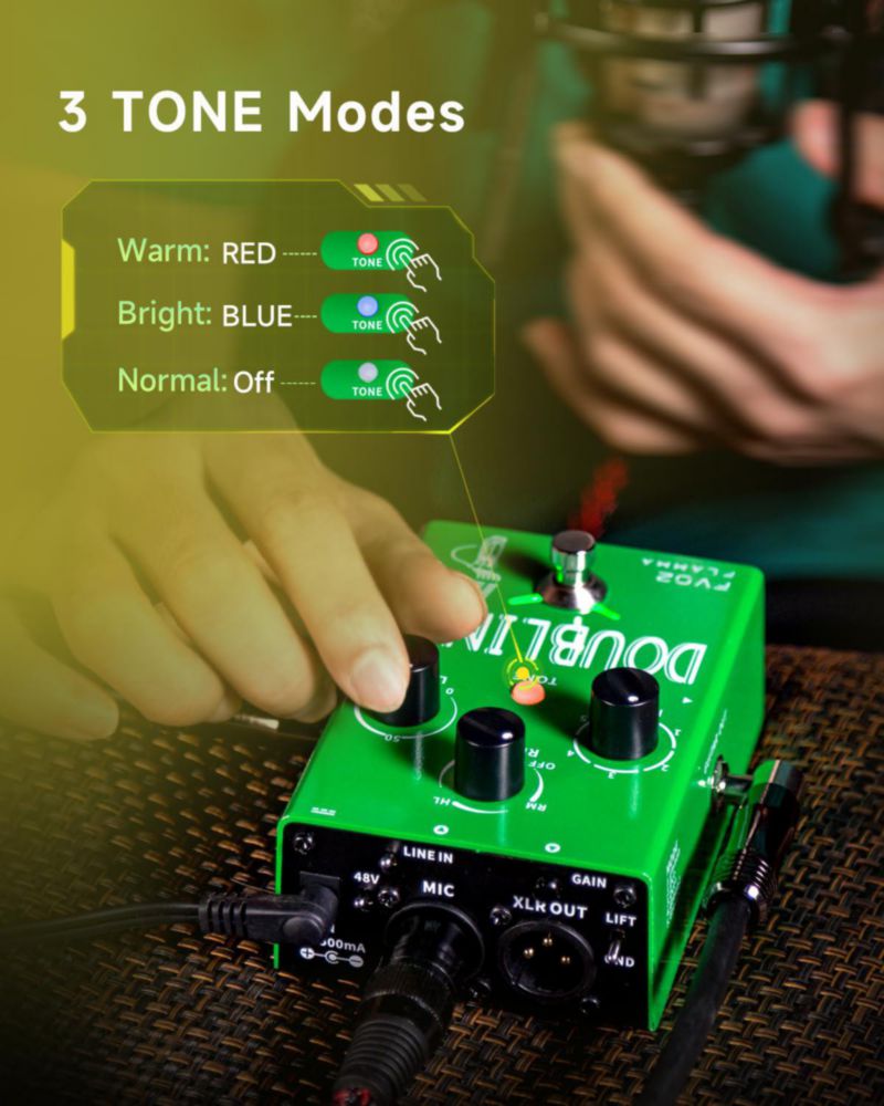 Pedal de efectos de duplicado FLAMMA FV02 - Procesador vocal
