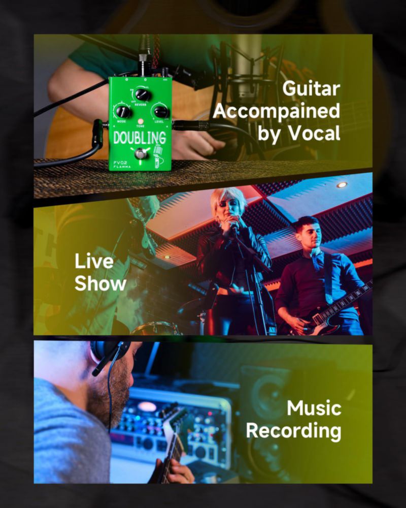 Pedal de efectos de duplicado FLAMMA FV02 - Procesador vocal