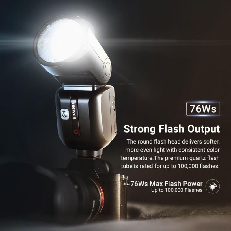 Flash de cámara NEEWER Z2PRO‑S 76Ws TTL para Sony