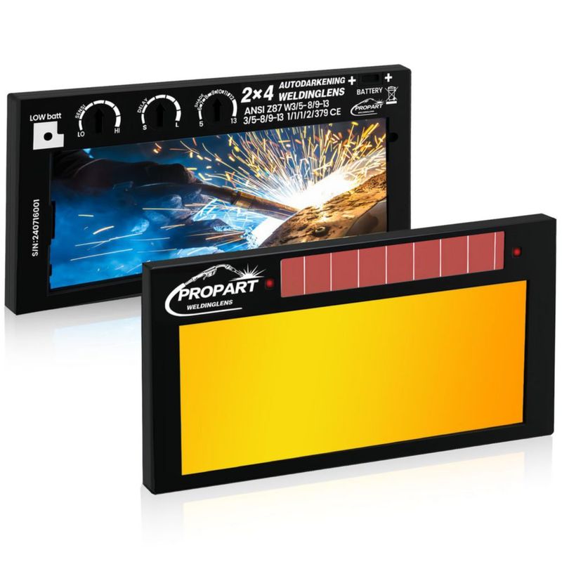 Lente de soldadura PROPART 10x76 cm tono 5‑13 auto‑oscurable