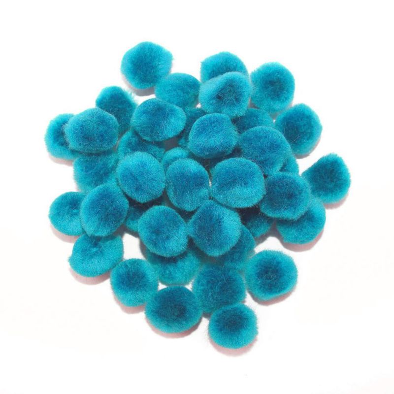 Pompones Art Cove 13 cm Turquesa - 100 unidades