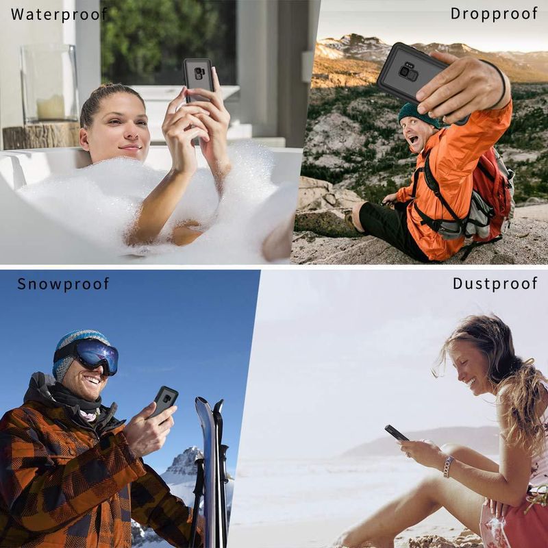 Funda Lanhiem para Samsung Galaxy S9 IP68 Impermeable y Resistente a Golpes