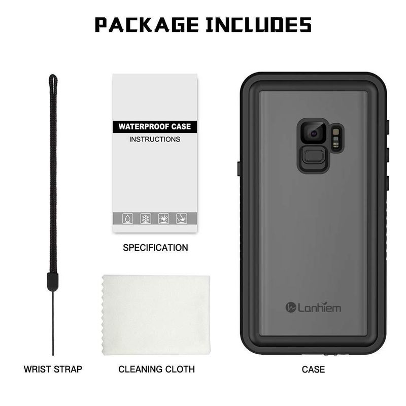 Funda Lanhiem para Samsung Galaxy S9 IP68 Impermeable y Resistente a Golpes