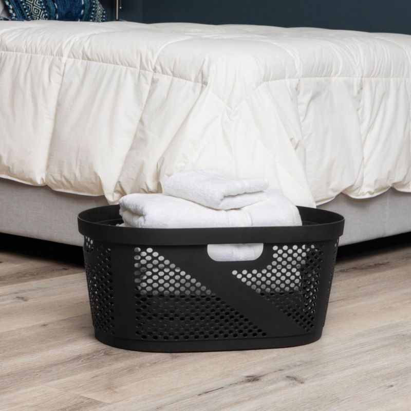 Cesto de ropa Mind Reader 40 L negro juego de 2 plástico