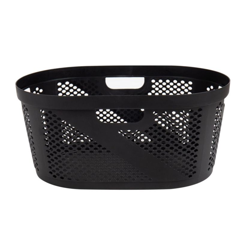 Cesto de ropa Mind Reader 40 L negro juego de 2 plástico