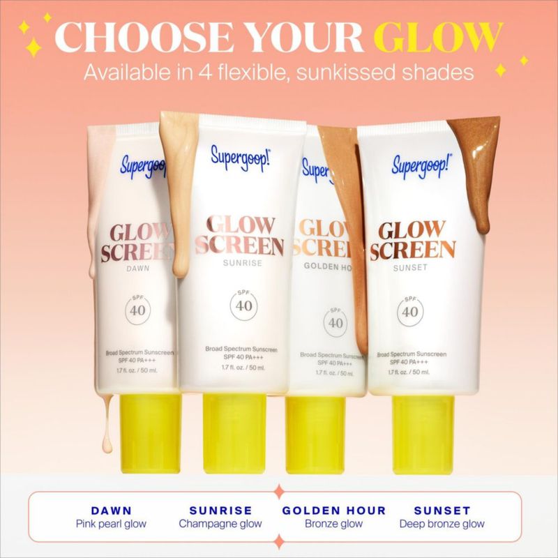 Protector solar Supergoop! Glowscreen SPF 40 Dawn 50 ml