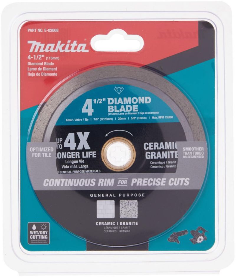 Cuchilla de Diamante Makita 115 mm Borde Continuo