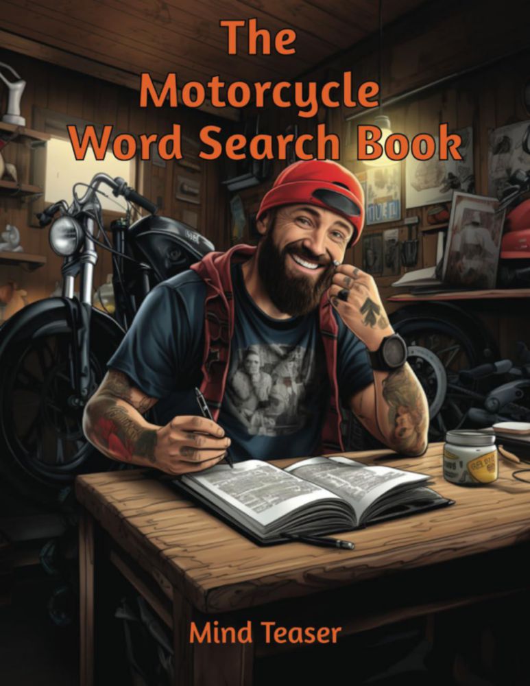 Libro de Sopa de Letras Majosta: Imaginación Motociclista