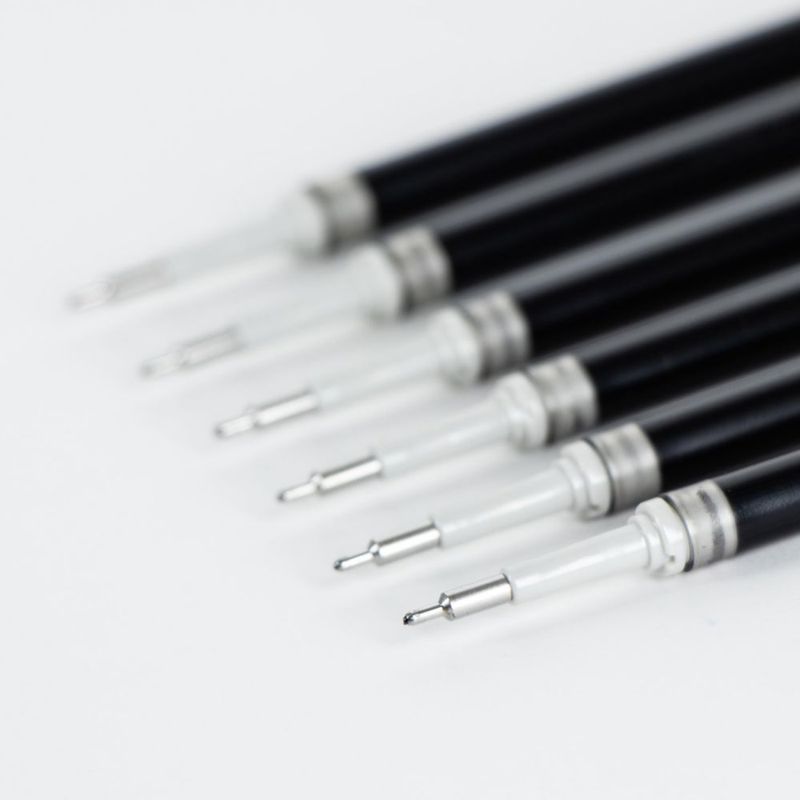 Recargas de bolígrafo Pentel 07 mm negro paquete de 6 (LRN7-6A)