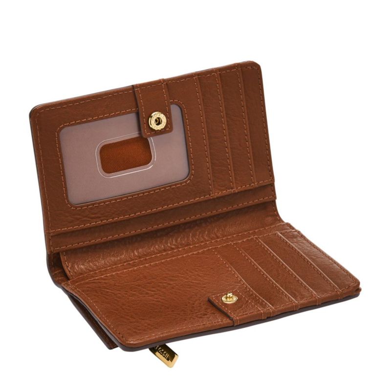 Cartera Fossil Liza de Cuero 13 cm x 9 cm Marrón