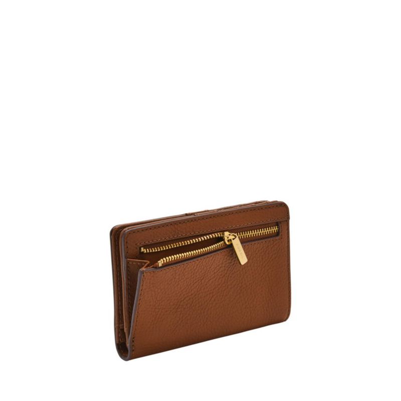 Cartera Fossil Liza de Cuero 13 cm x 9 cm Marrón