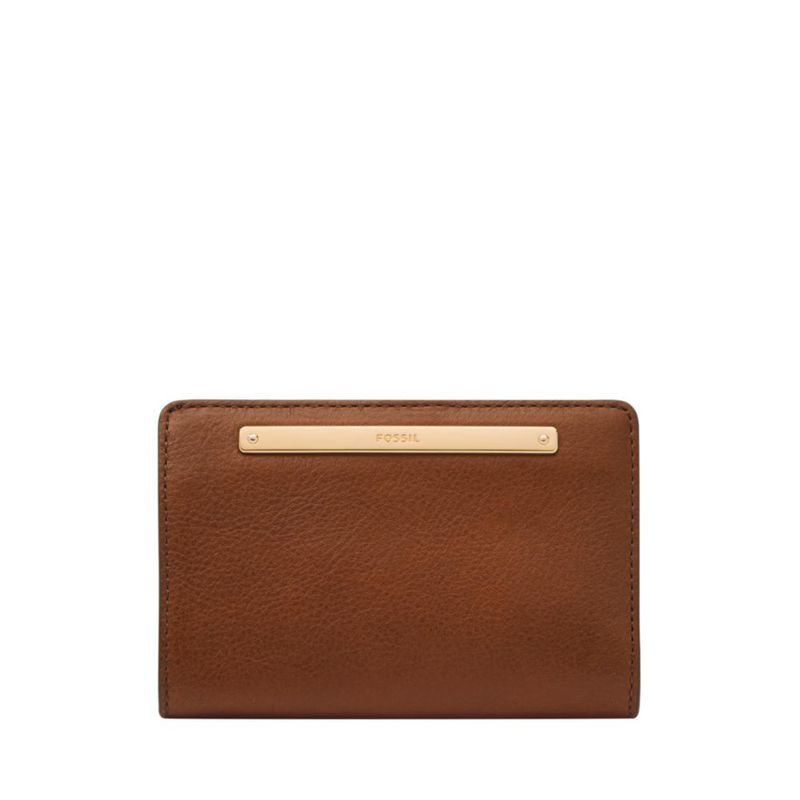 Cartera Fossil Liza de Cuero 13 cm x 9 cm Marrón