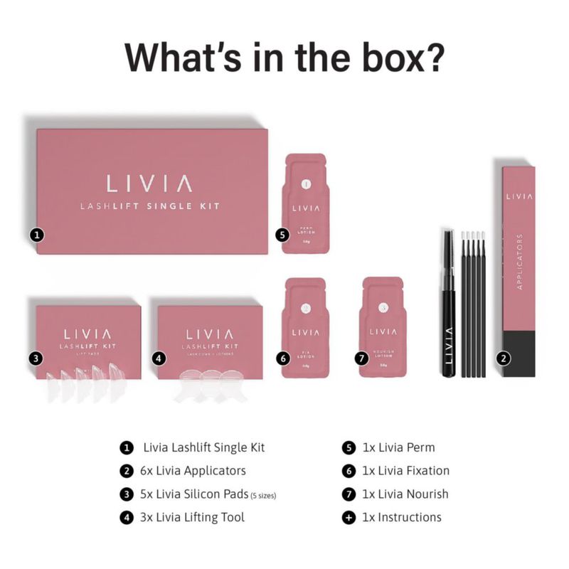 Kit de Lifting de Pestañas LIVIA – Fórmula Profesional Coreana