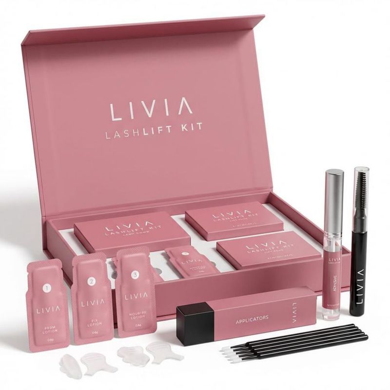 Kit de Lifting de Pestañas LIVIA – Fórmula Profesional Coreana