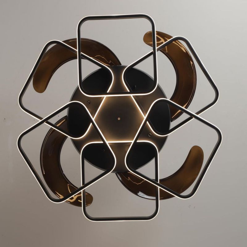 Ventilador de techo LANGLITIAODENG 122 cm con luz regulable y control remoto