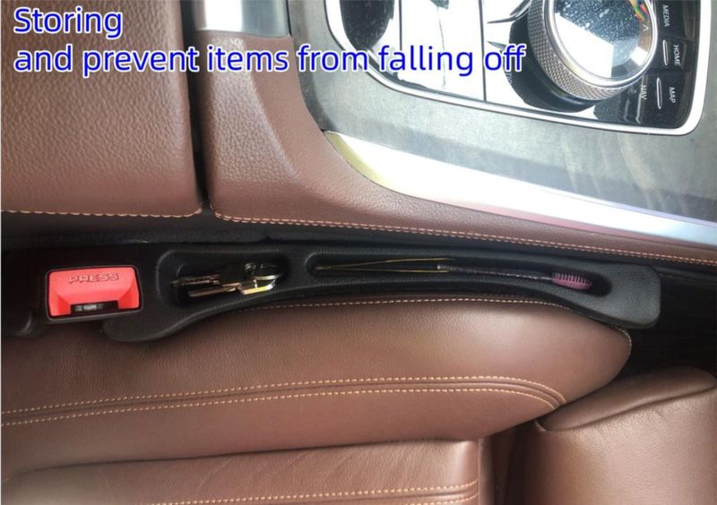 Relleno de Hueco para Asiento de Coche AxelNex Negro - Pack de 2 Organizadores