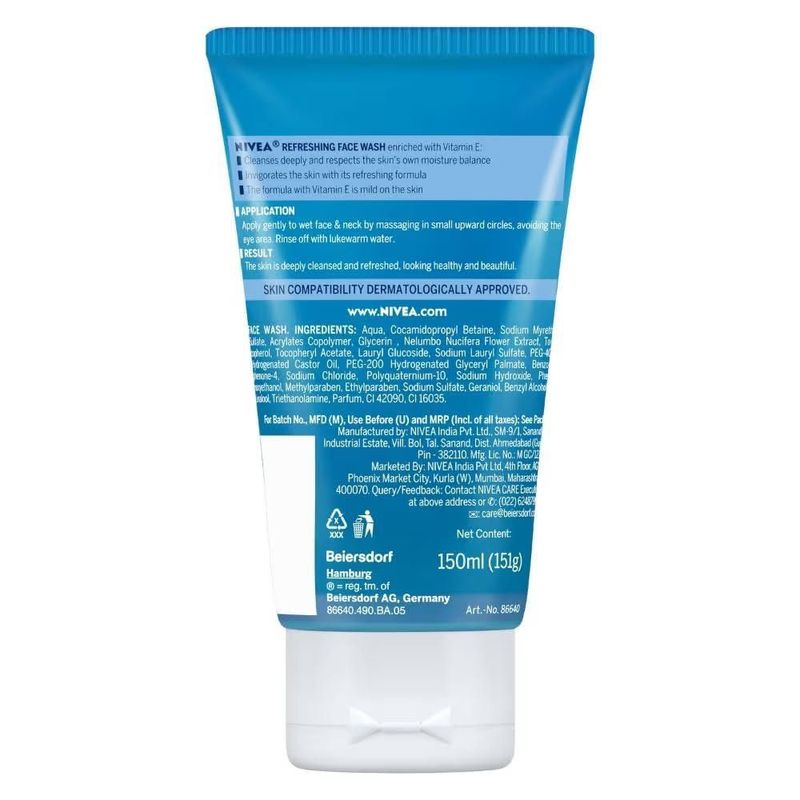 Jabón facial Nivea Refrescante para piel normal con vitamina E 150 ml