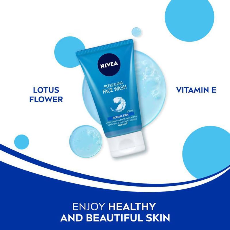 Jabón facial Nivea Refrescante para piel normal con vitamina E 150 ml