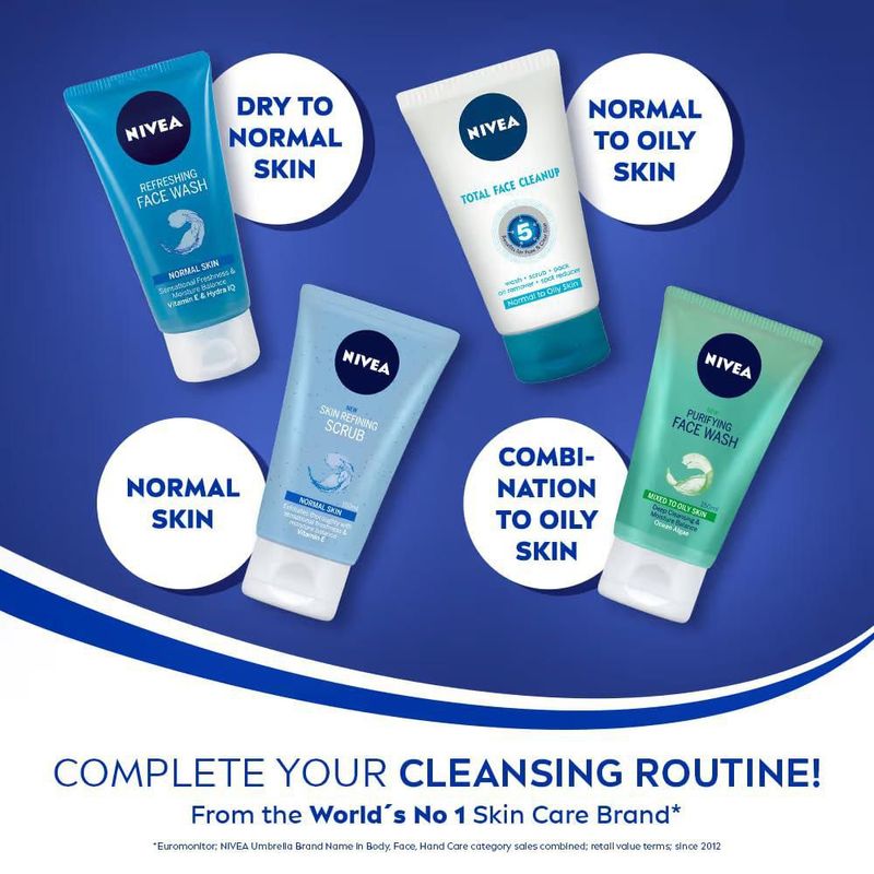 Jabón facial Nivea Refrescante para piel normal con vitamina E 150 ml