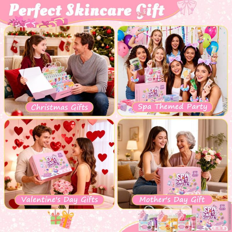 Set de regalo spa CHANGARLOAD de 136 piezas – Cuidado de la piel para mujer