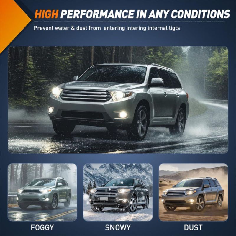 Luces de niebla Nilight para Toyota Highlander 2008‑2011 (H11)
