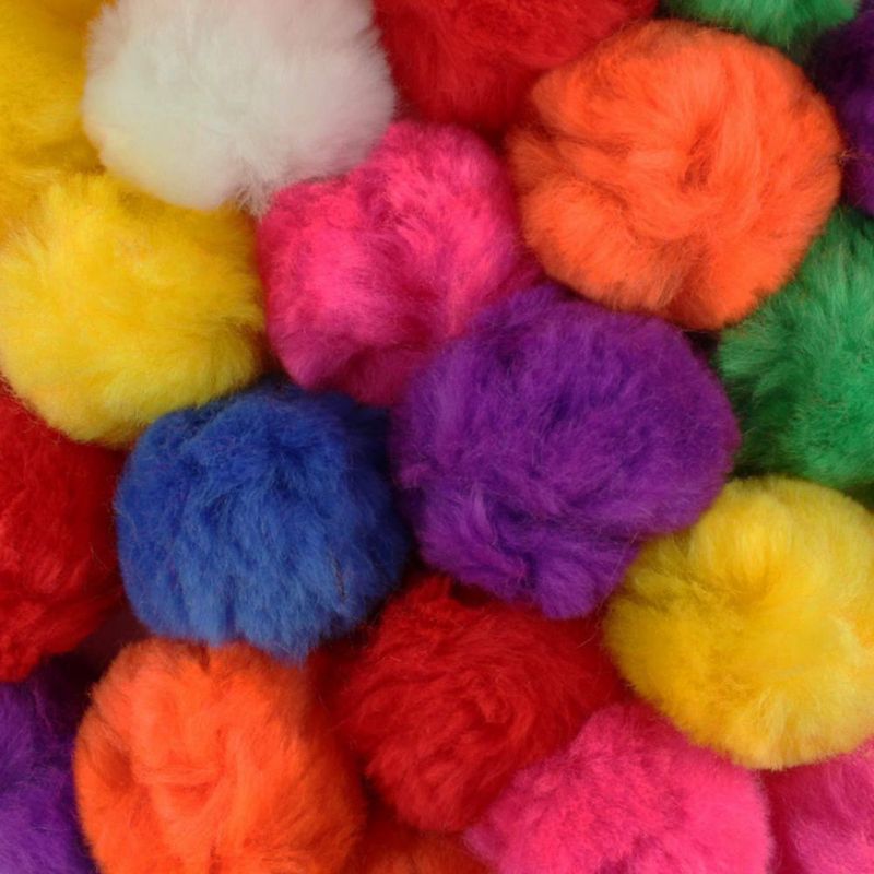 Pompones de manualidades Art Cove 13 cm multicolor 100 uds