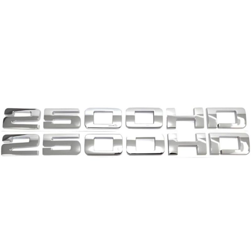 Emblema de placa XPERTCELL 2 uds. Plata para Silverado y Sierra