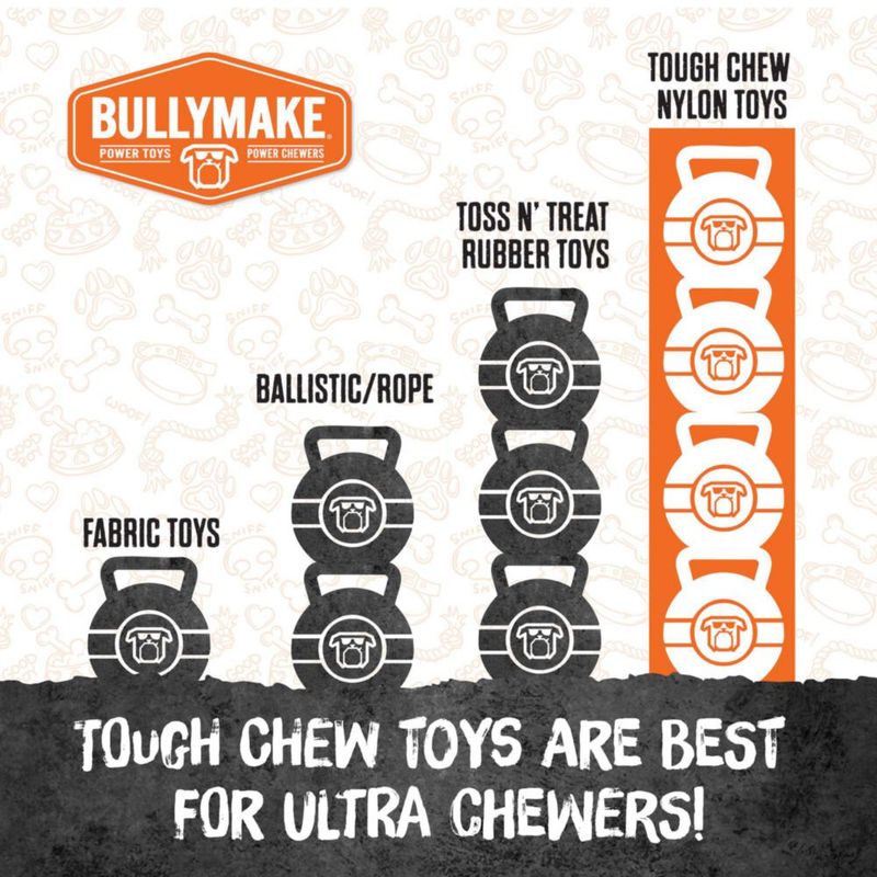 Juguete para Perro BULLYMAKE Steak de Nylon Resistente