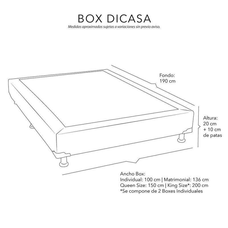 Box Bart Mocca Greige Matrimonial Dicasa CDZ