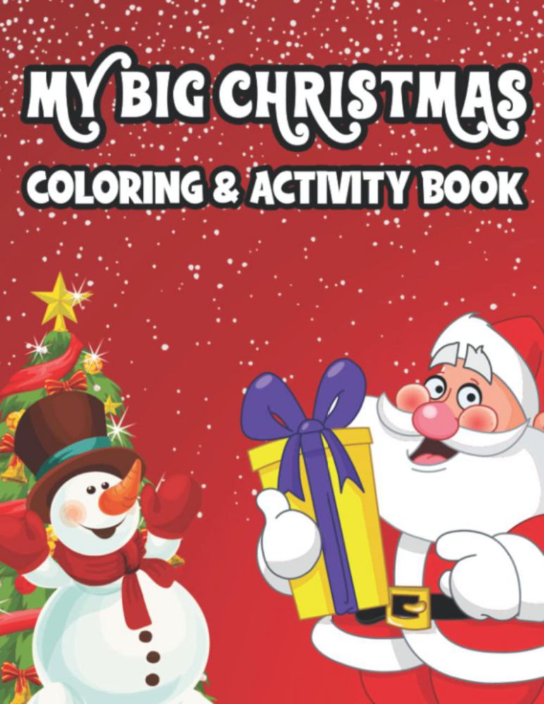 Libro Majosta My Big Christmas: Gran Libro de Colorear y Actividades Navideñas