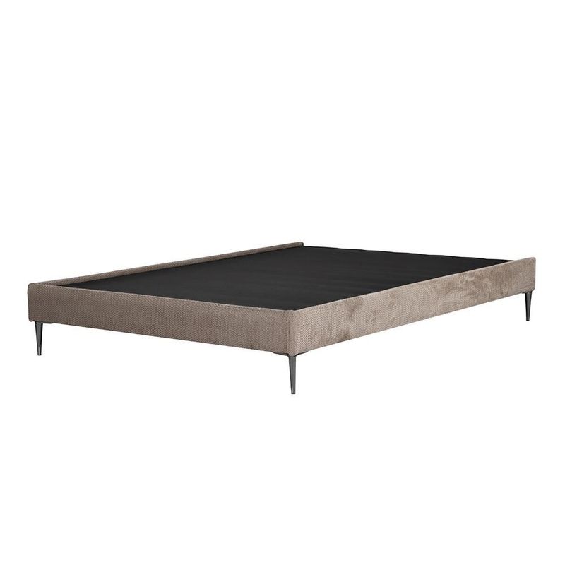 Base Cama Slim Bart Mocca Greige Matrimonial  Dicasa CDZ