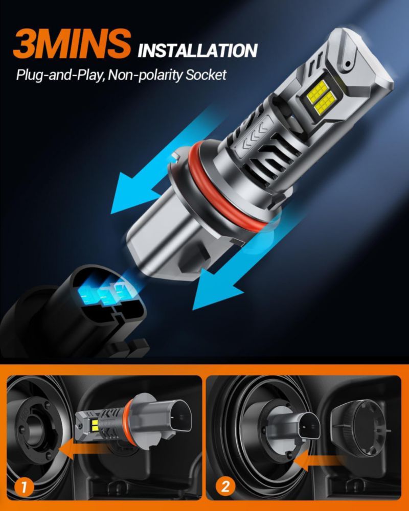 Bombilla LED SEALIGHT 9007 70.000 lm 6500K (2 unidades)