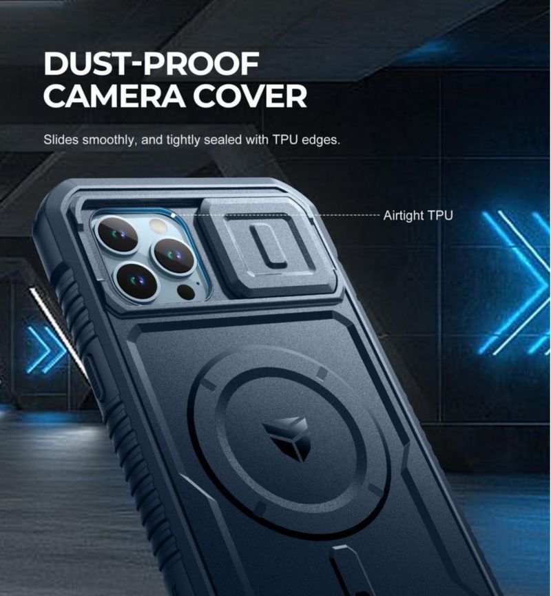 Funda Dexnor para iPhone 13 Pro Max con MagSafe y soporte plegable