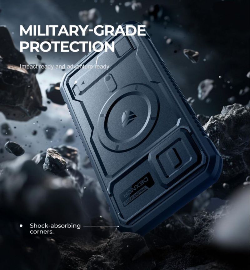 Funda Dexnor para iPhone 13 Pro Max con MagSafe y soporte plegable