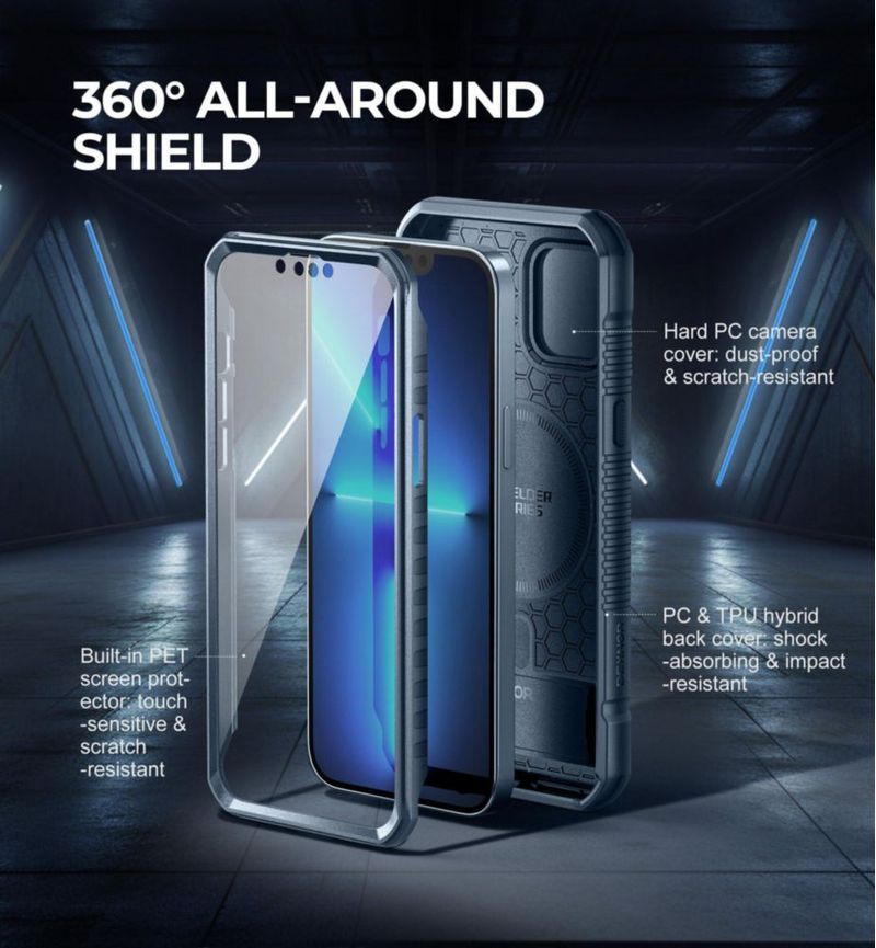 Funda Dexnor para iPhone 13 Pro Max con MagSafe y soporte plegable
