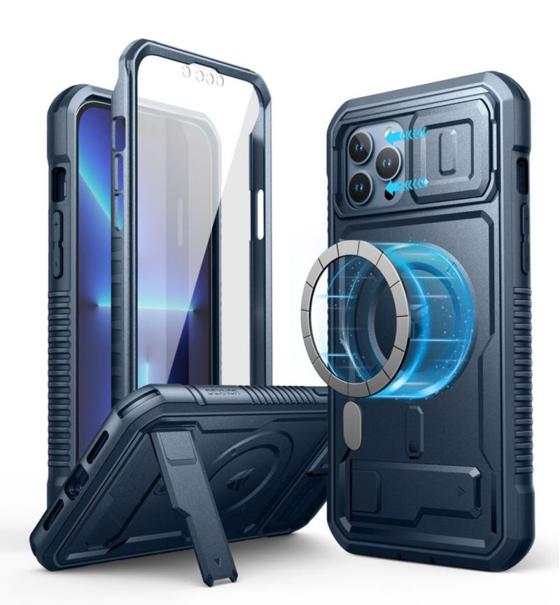Funda Dexnor para iPhone 13 Pro Max con MagSafe y soporte plegable
