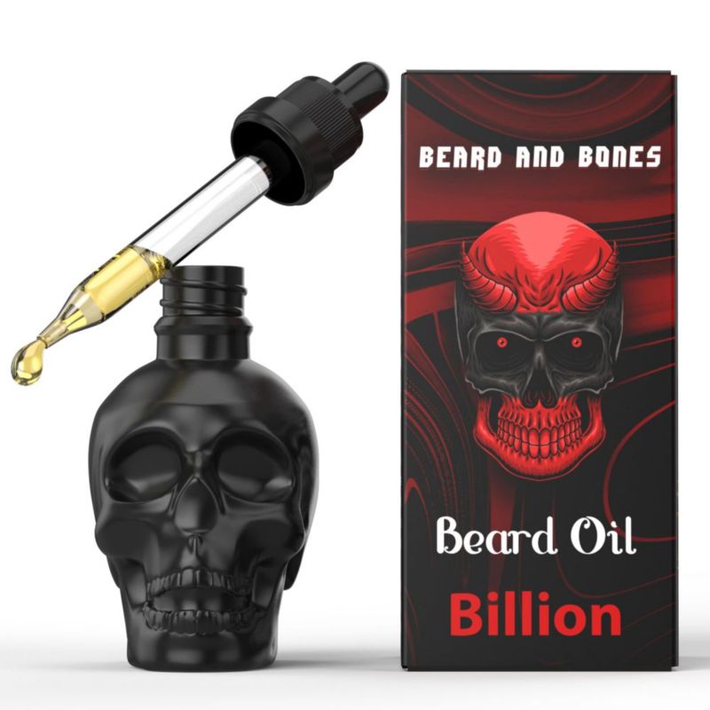 Aceite para barba Beard and Bones 60 ml sin frutos secos – Billion