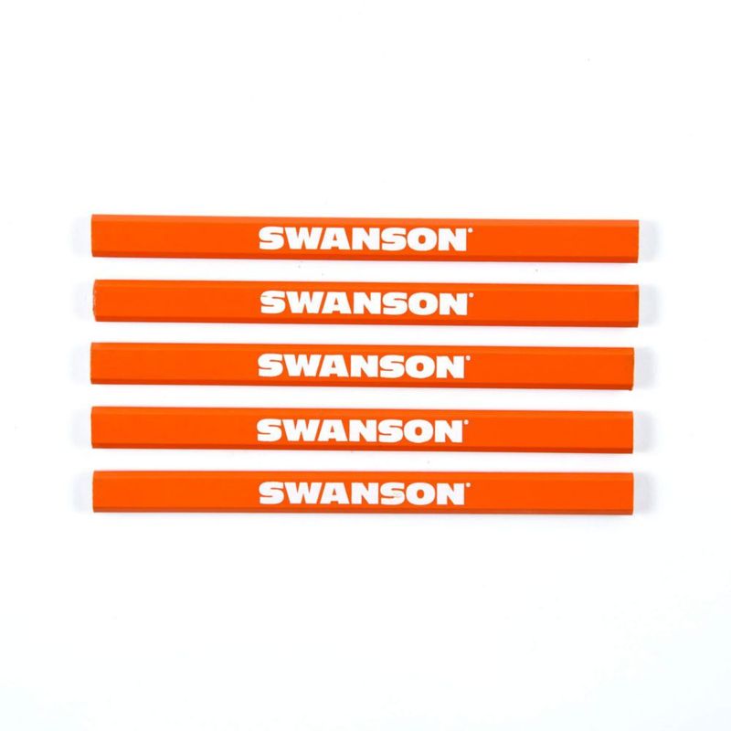 Lápices de Carpintero Swanson 72 Piezas Negro/Madera