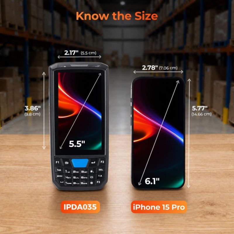 Lector de códigos de barras MUNBYN 035Pro Android 13 4 GB + 64 GB 4G